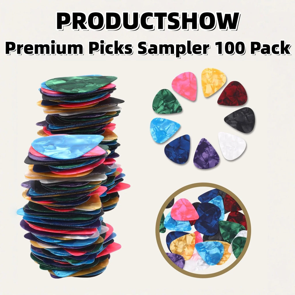 100pcs Púas de Guitarra Miwayer | Colores Mixtos | Acústica y Eléctrica | 0.46-0.96mm 🎸