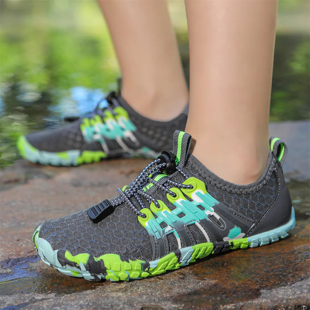 Water Shoes Kids Summer Beach Five Fingers Barefoot Swimming Aqua Shoes Colorful Seaside River Slippers Children Sneakers New