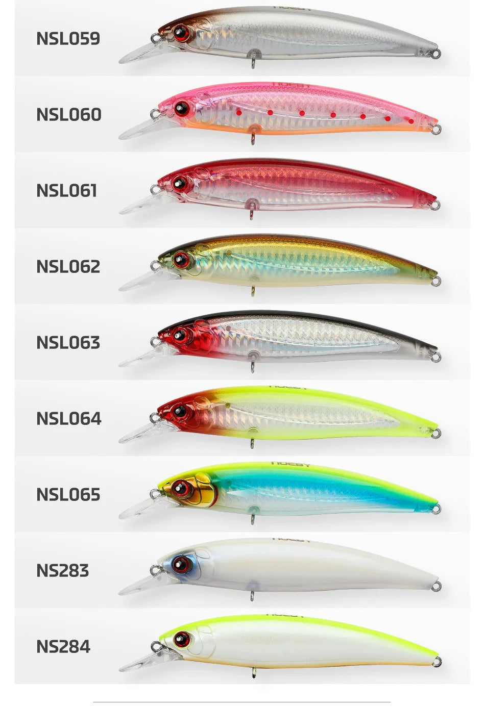 Noeby NBL9006 Jerkbait Flotante | 100mm/14g o 120mm/22g | Longcast | Bass, Lubina y Bonito | Mar y Lago - Firu Total Sales