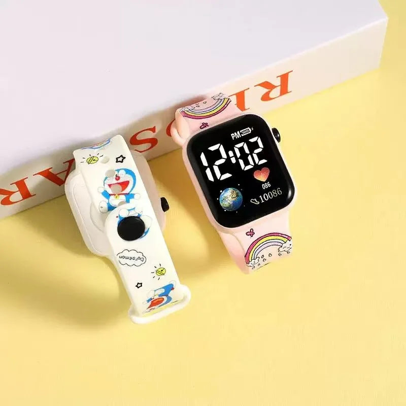 Reloj Electrónico LED Cartoon para Niños | Diseño Cuadrado Unisex ⌚ - Firu Total Sales