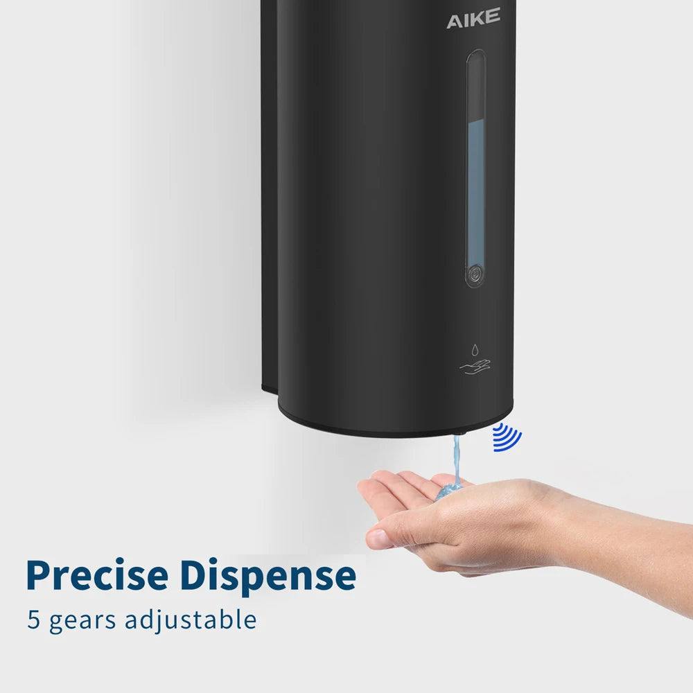 AIKE Automatic Liquid Soap Dispenser AK1205 Wall Mounted Commercial Smart Soap Dispenser For Bathroom Large Capacity 750ML/800ML