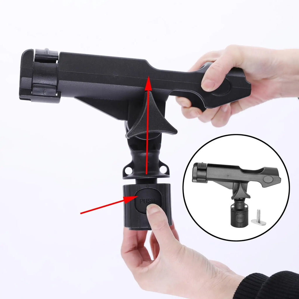 Swivel Boat Fishing Rod Holder Stand Durable Adjustable Rack for Kayak Fishing Rods and Paddle Board Use