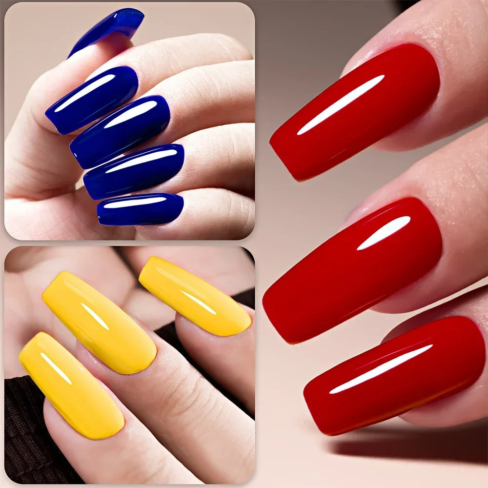 Esmalte Gel YOKEFELLOW 10ml | 122 Colores | Rojo Brillante | UV/LED Semipermanente 💅 - Firu Total Sales