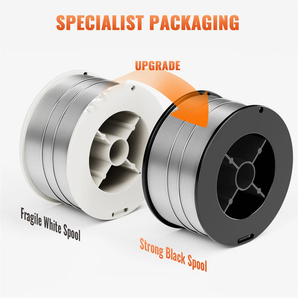 HITBOX 0.8mm 1KG Mig Welding Flux Cored Wire Gasless Wires Iron Welding Carbon Steel MIG Welder Accessories For Soldering