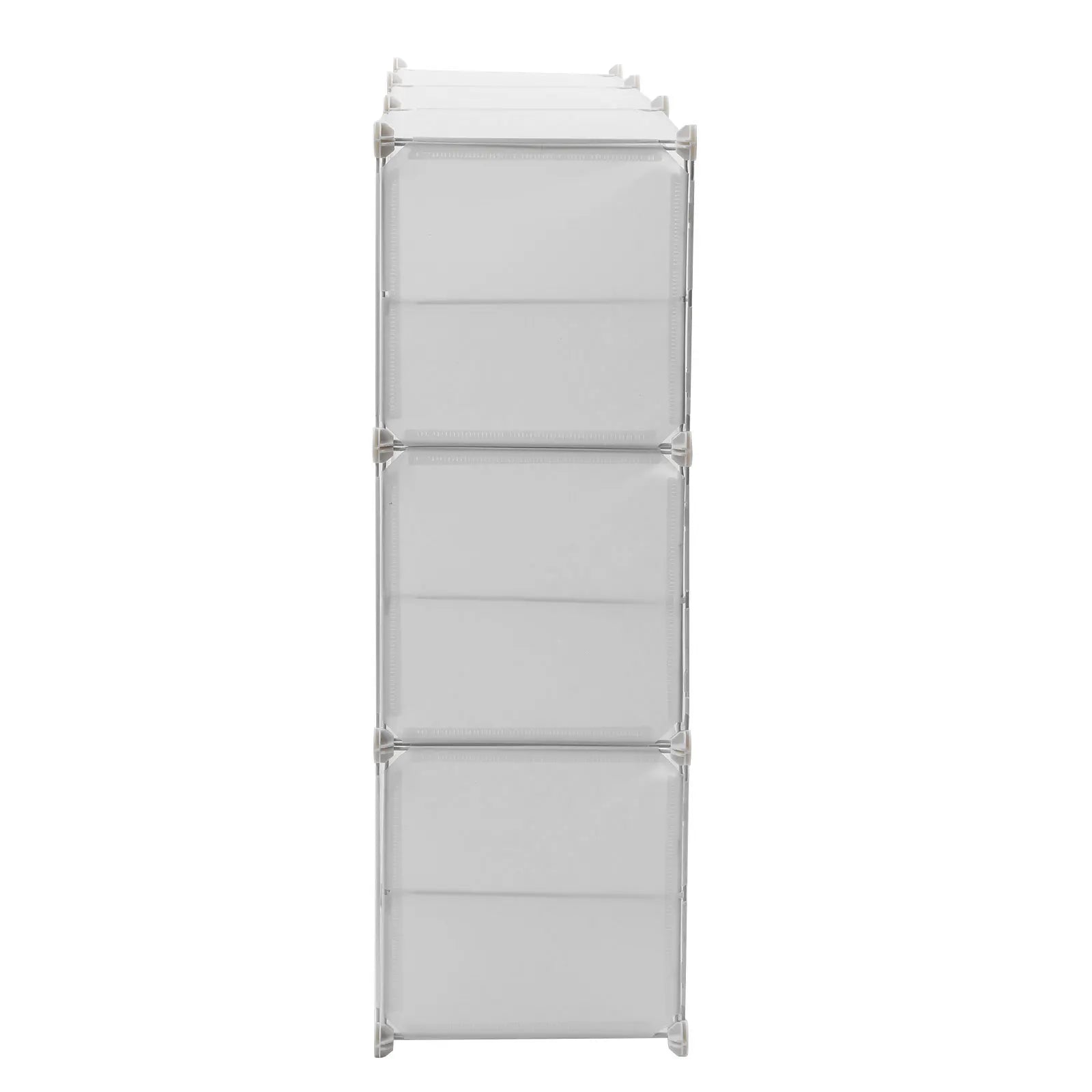 CNCEST Portable Shoe Rack 36 Pair Shoe DIY Storage Shelf Organizer Plastic Shoe Cabinet with Doors for Entryway