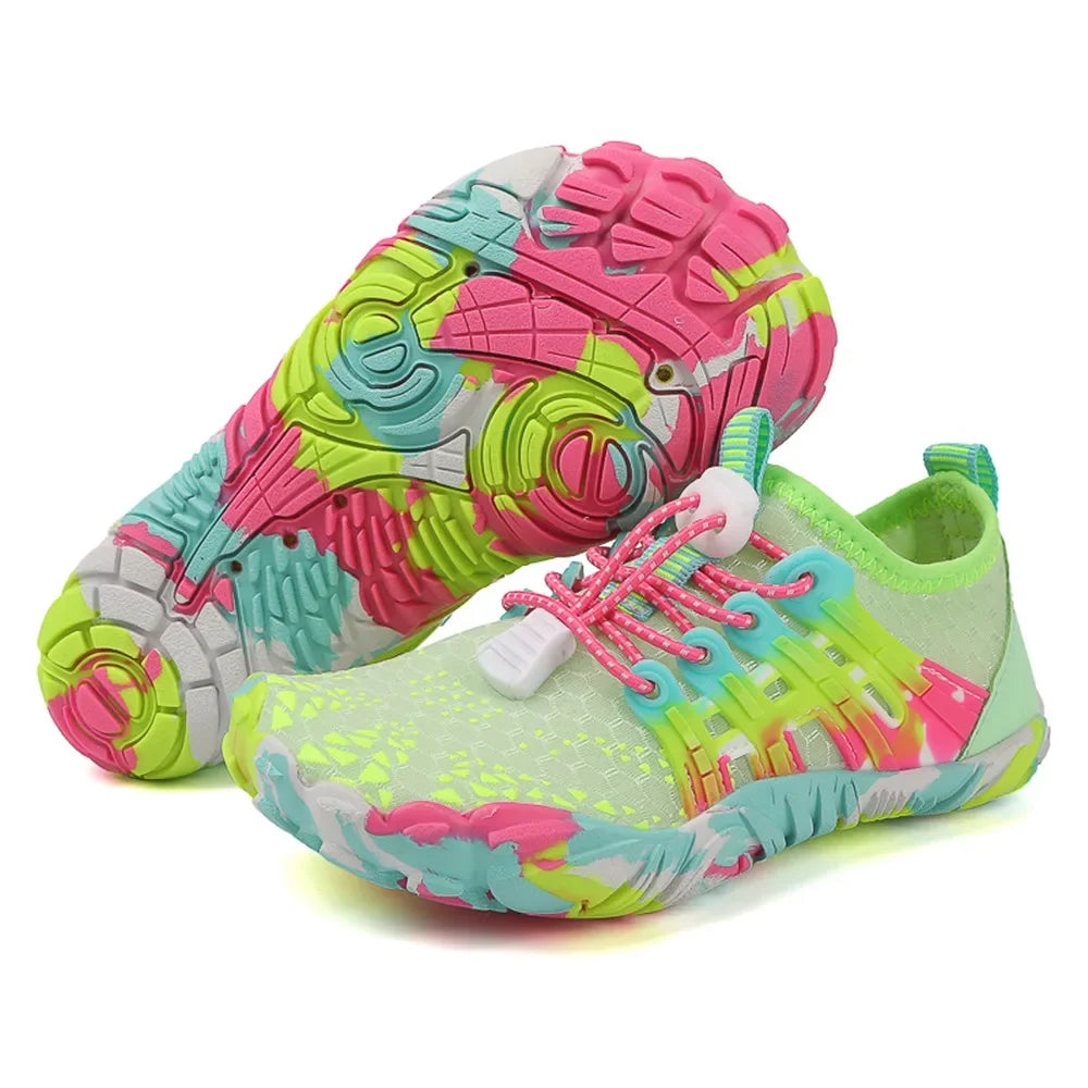 Water Shoes Kids Summer Beach Five Fingers Barefoot Swimming Aqua Shoes Colorful Seaside River Slippers Children Sneakers New