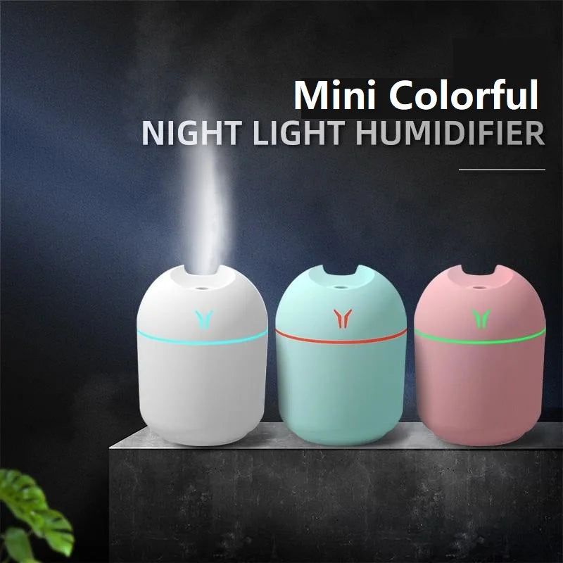 Difusor Portátil de Aceites Esenciales 250ml USB | Luz Nocturna | Sin BPA 🌿