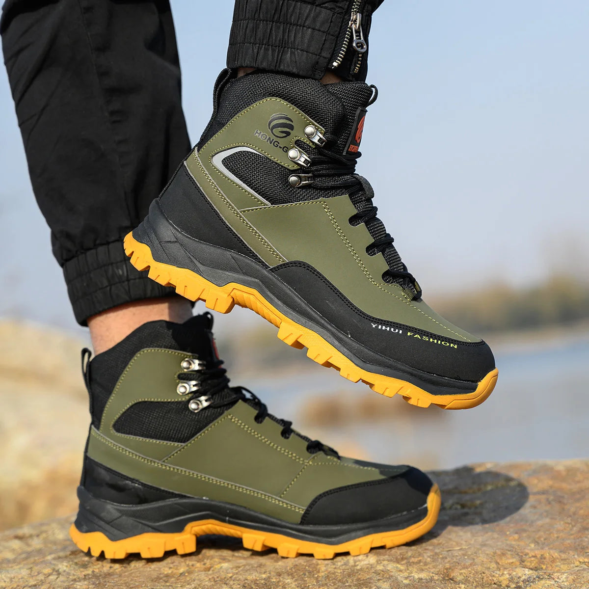 Botas de Trabajo Hombre | Transpirables | Punta de Acero | Antipinchazos | Moda y Protección