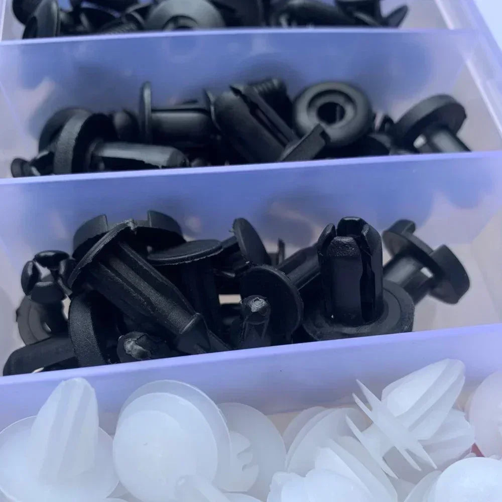 50/100pcs Auto Fastener Clip Kit Fender Rivet Clips Car Body Push Retainer Pin Rivet Bumper Door Trim Panel Retainer Car Clips