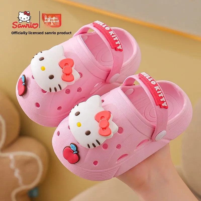 Pantuflas Sanrio Hello Kitty Kuromi para Niñas | Suaves Antideslizantes | Verano 🐱