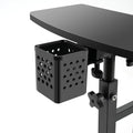 Tattoo Workbench with Adjustable Height, Rolling Cart with Locking Wheels & Dual Tabletop, 27.5LBS Capacity Artist,Salon