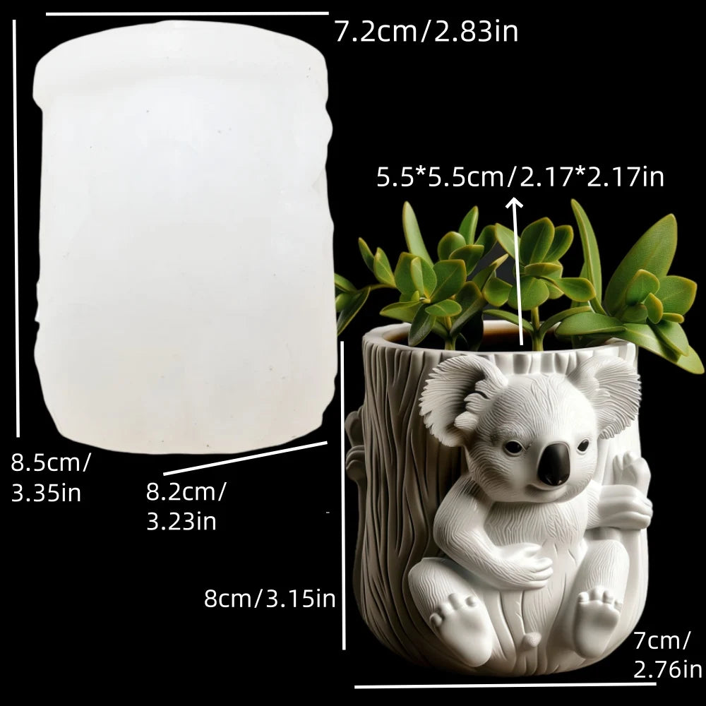 Molde de Silicona Mono Sonriente para Florero y Porta Pinceles | Resina y Yeso 🐒