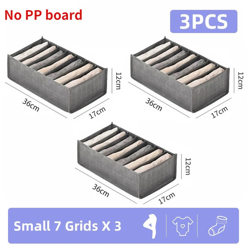 Pants Jeans Storage Box Drawers Organizer for Underwear Bra Socks Wardrobe Clothes Organizer Cabinet  T-Shirt Organizers storage