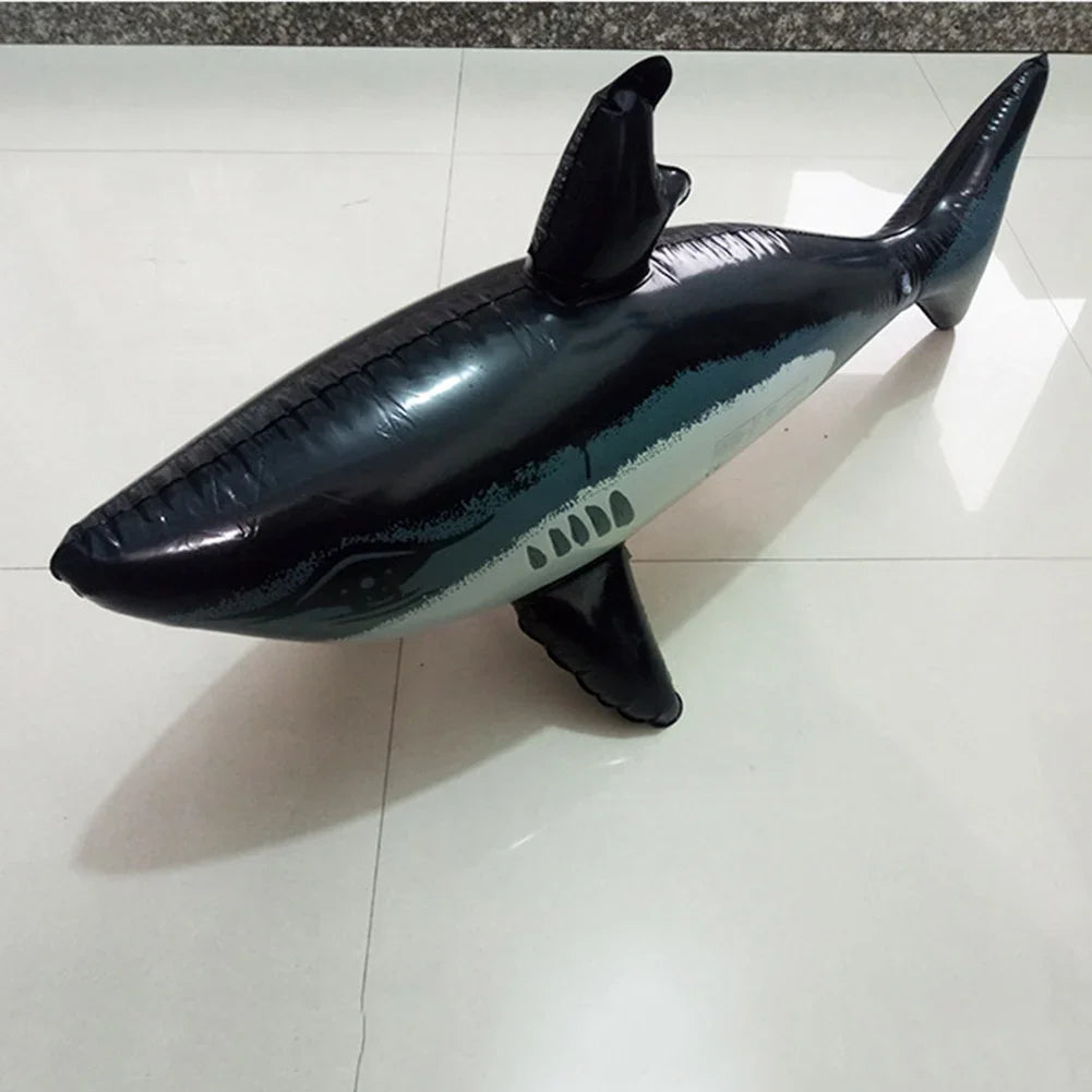 1PCS Floating Shark Float Toy Kids Adults Inflatable Water Swimming Pool Simulation Whale Fish Animals Toys Pool Accessories ﻿