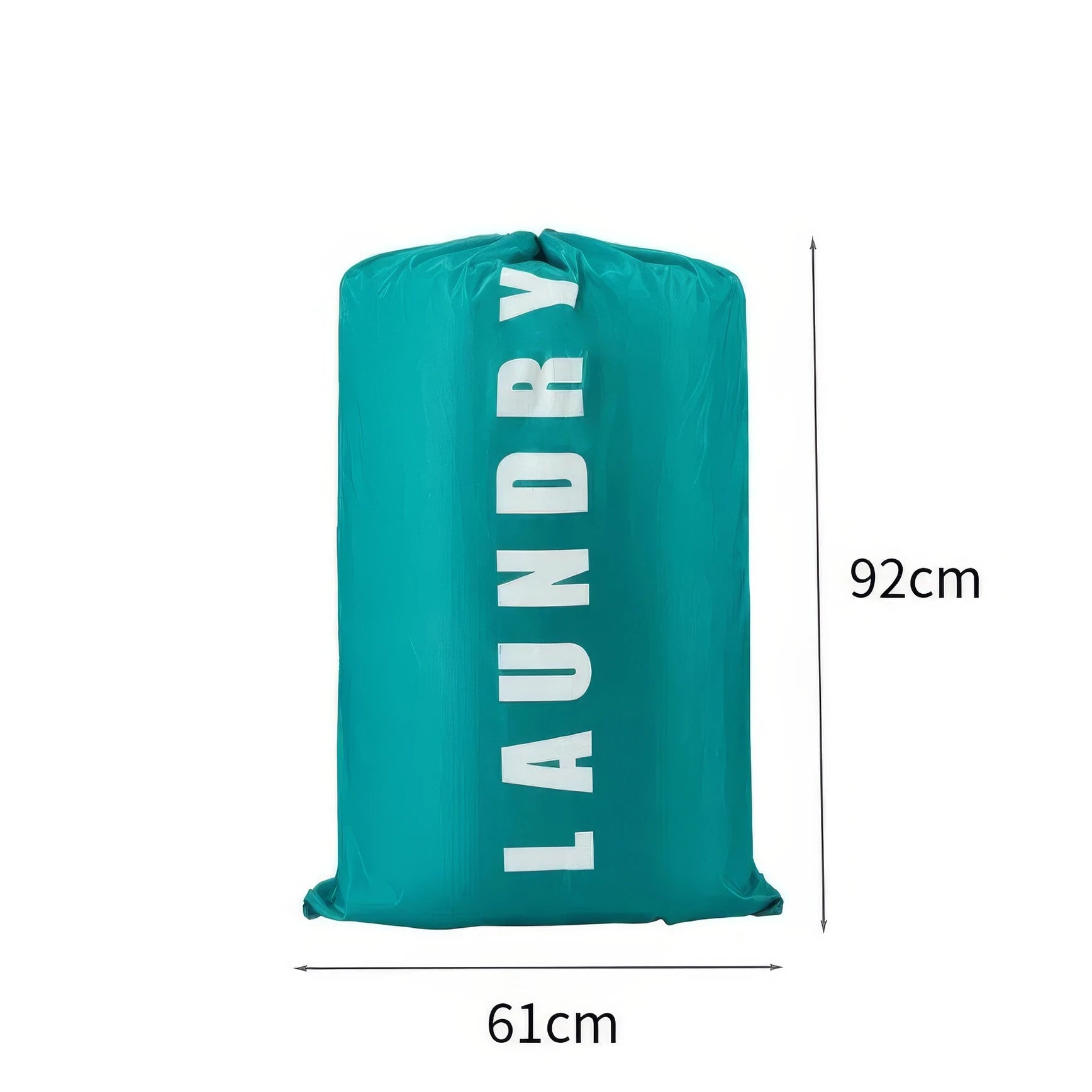 Durable Oxford Cloth Bag Blue Drawstring Storage Easy to Carry Foldable for Dormitories Camping