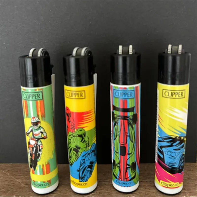 CLIPPER Lighter Retro Grinding Wheel Open Flame Lighter New Inflatable Lighter Cigarette Accessories Men's Small Gifts