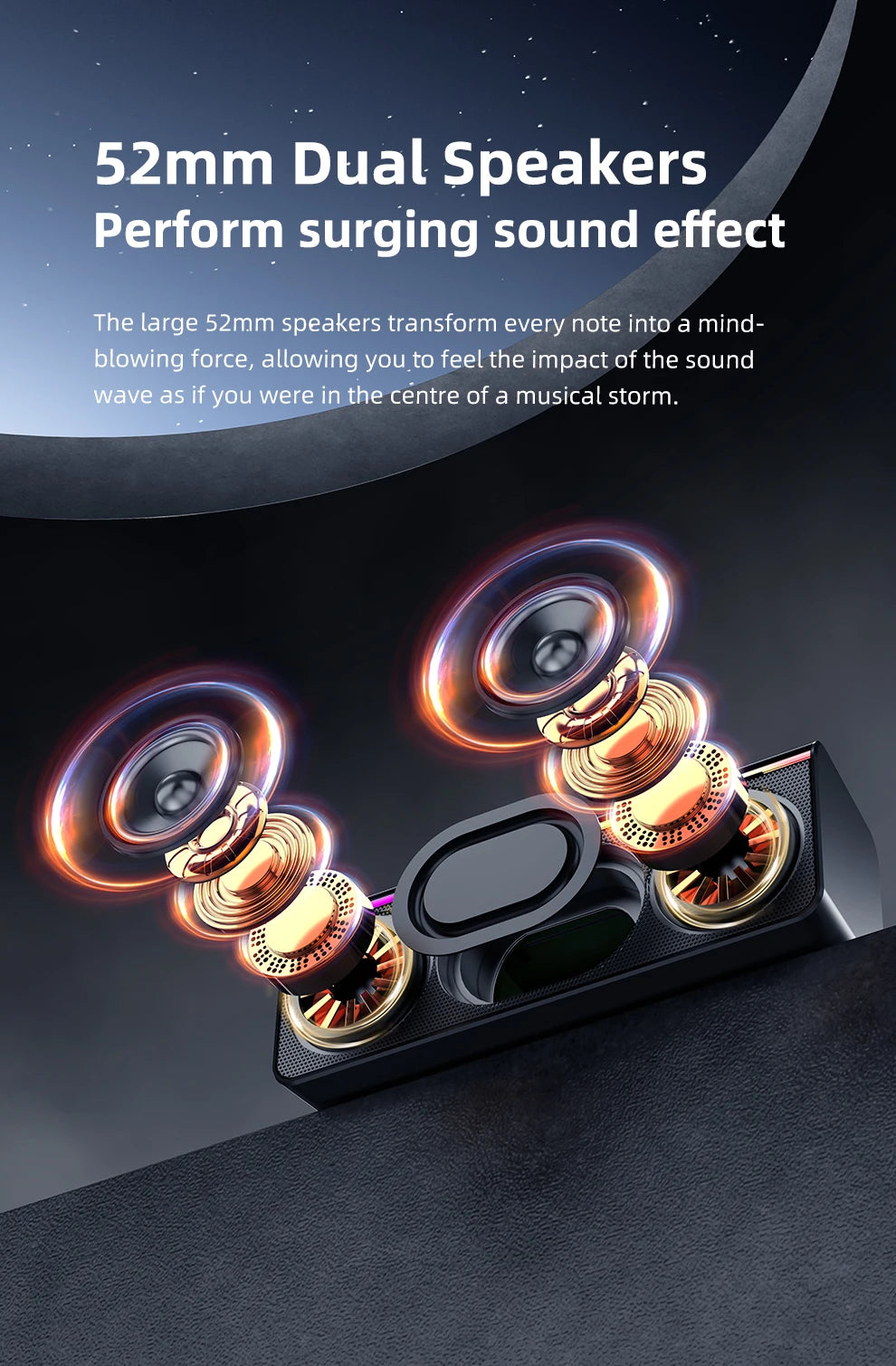 Zealot-S72 Outdoor Bluetooth Speaker 20W Superior Sound and Bass Music Sound Box IPX6 Waterproof 10H Playtime Portable Speaker