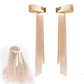 Strong Hold Bow Magnetic Hair Clip  No Slip Long Ribbons, Smart Magnet Hair Clips for Hairstyling No Crease Women