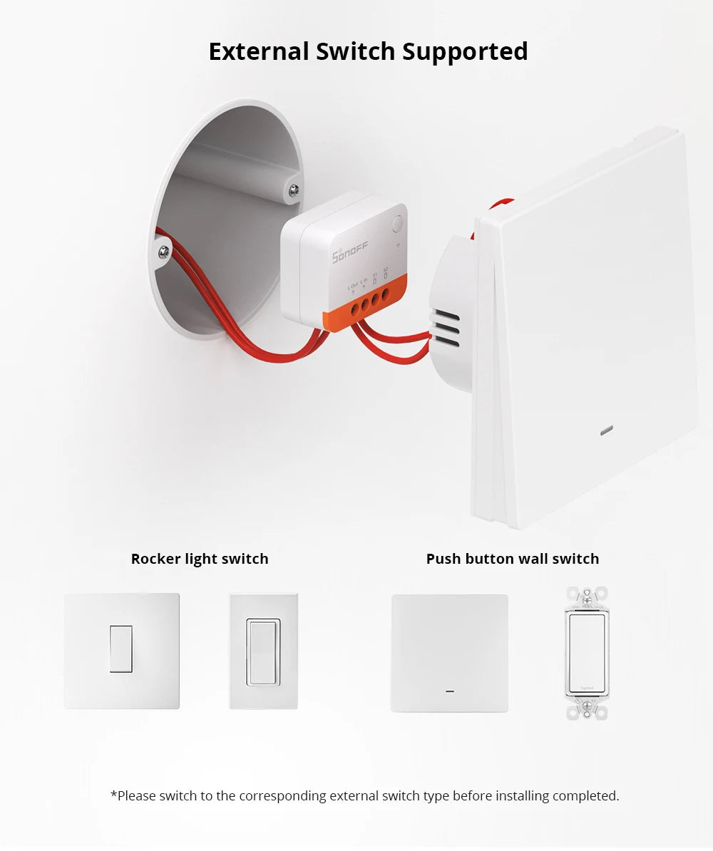 SONOFF ZBMINIL2 Extreme ZigBee Switch No Neutral Wire Required Smart Home Two-Way Control eWeLink Alexa Google Echo Zigbee Hubs