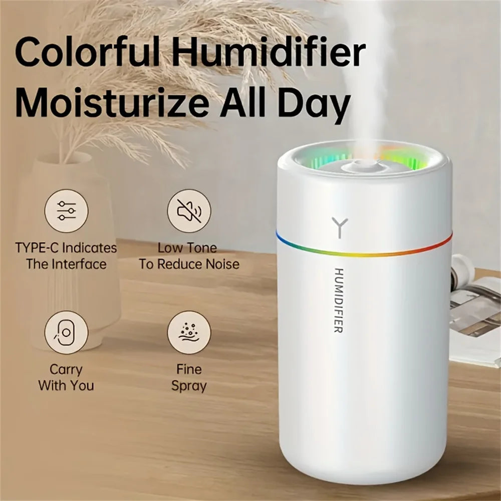 Humidificador de Auto con LED Colorido | Aromaterapia Ultrasónica | Dormitorio 💧