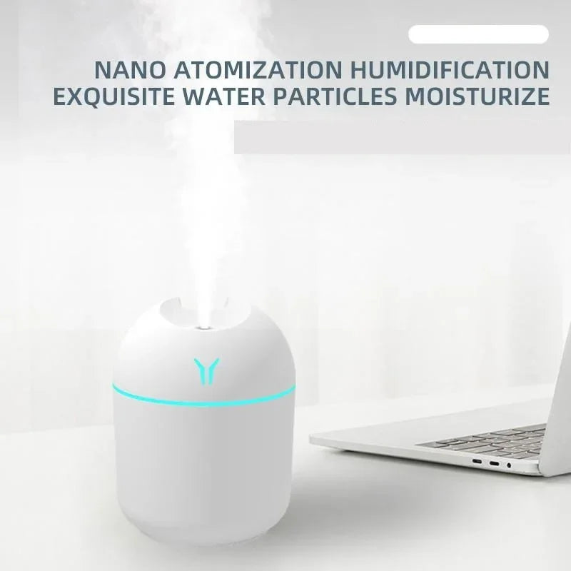 Difusor Portátil de Aceites Esenciales 250ml USB | Luz Nocturna | Sin BPA 🌿