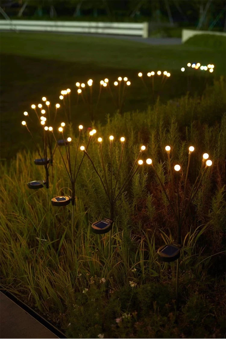Solar Firefly Garden Light 10 LED | Waterproof Landscape Decoration | Outdoor Gardening