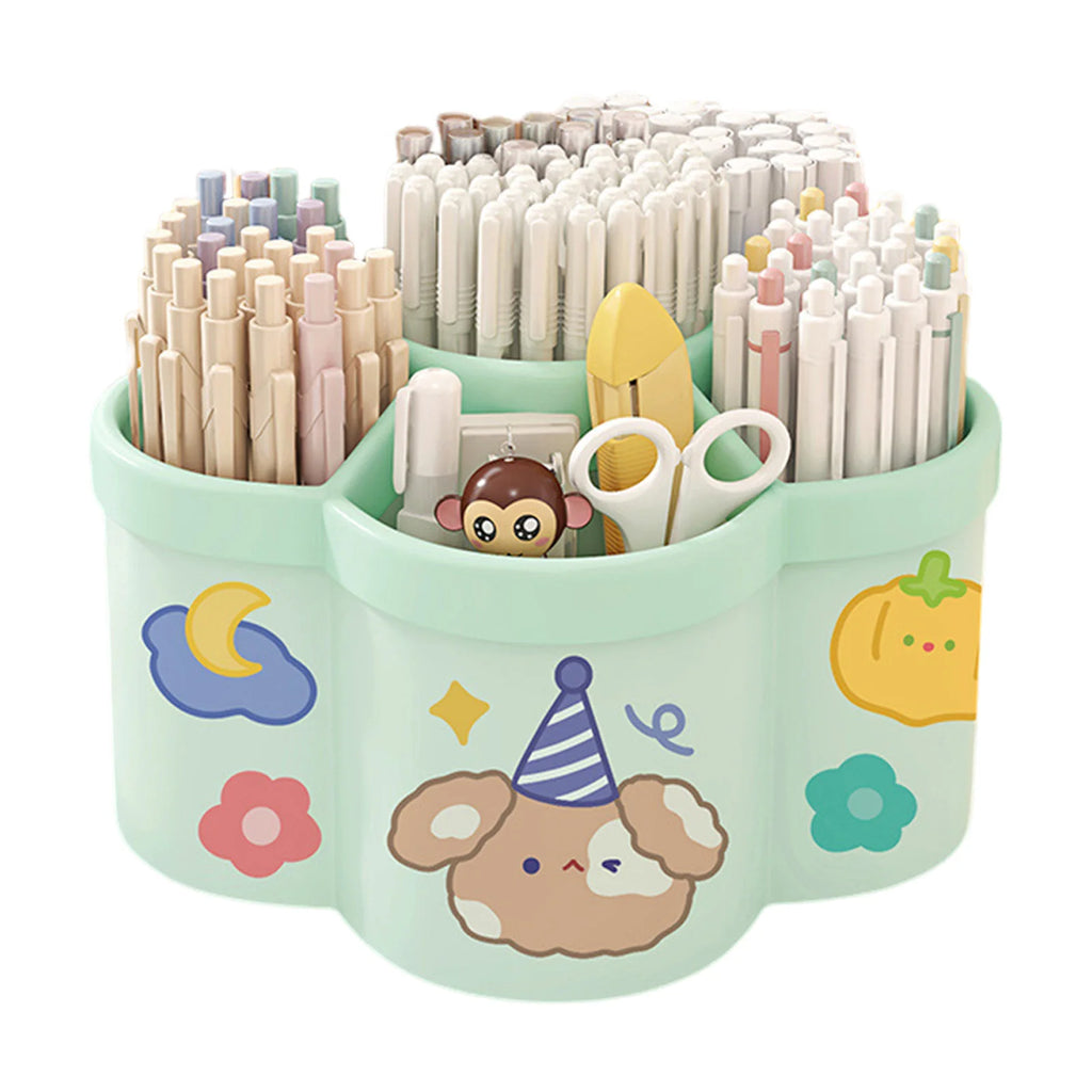 Students' Large-capacity Oblique Pen Holder Desk Stationery Storage Box School Office Desk Sundry Storage Rack Desk Storage Box