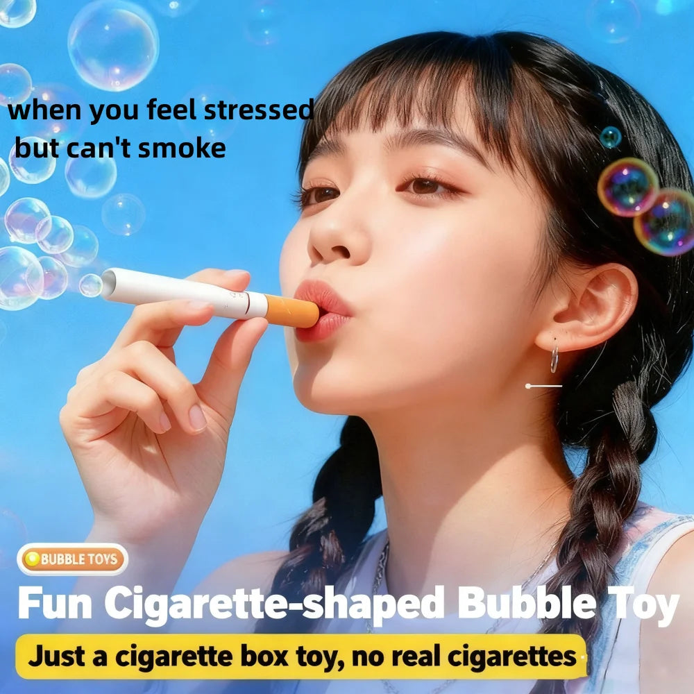 Ins Style Funny Cigarette Box Toy Photo Prop as gift for your Friend Gng Device Bubble Machine Outdoor Portable