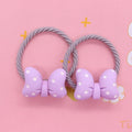 2Pcs/Set Halloween Gift Resin Strawberry Hair Accessories Colorful Hair Ties Children's Rubber Bands Kid Headband Scrunchies