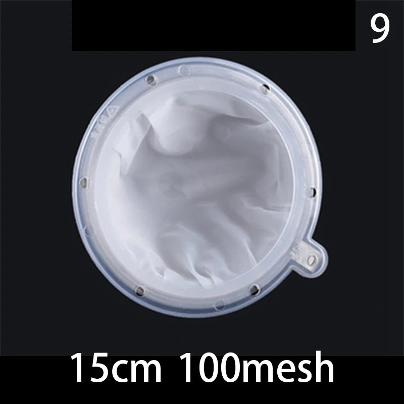 100/120/200/300/400/450 Mesh Nylon Filter Stainless Steel Funnel For Fruit Milk Traditional Chinese Medicine Oil White Wine