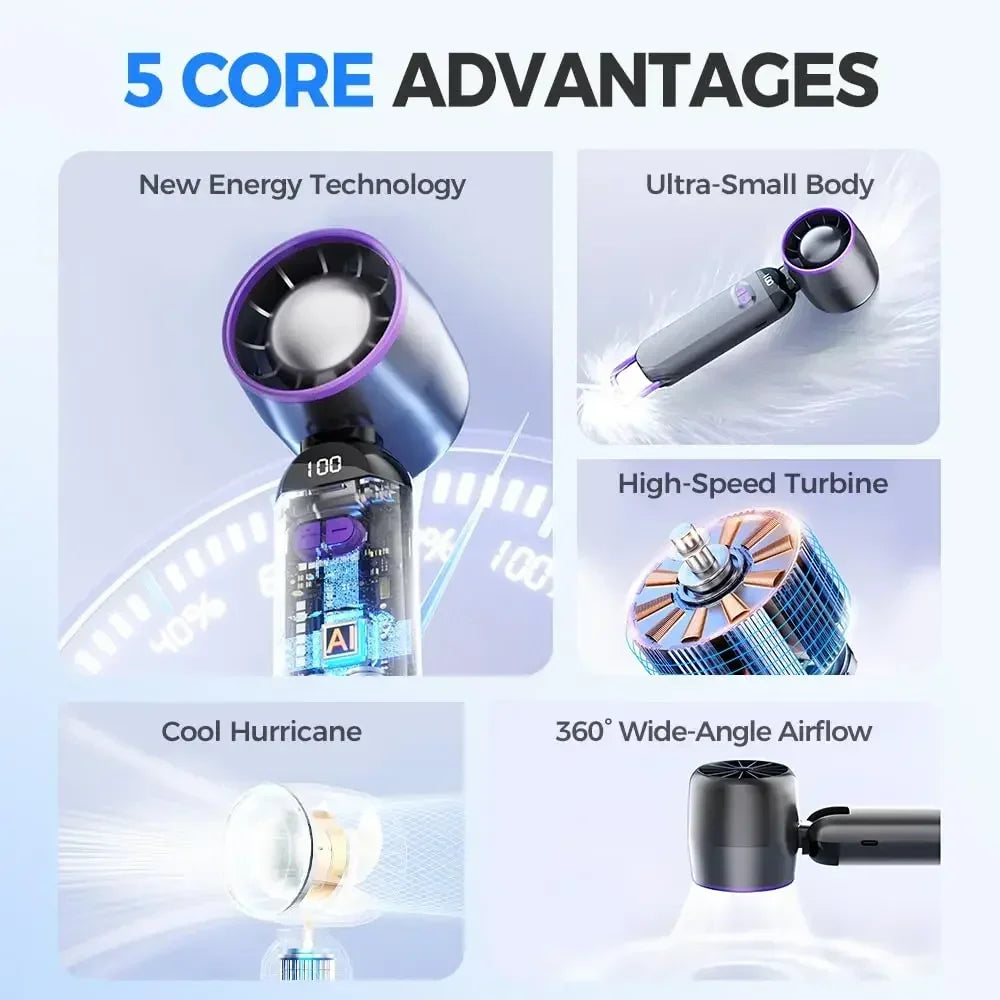 Foldable Handheld Small USB Charging Fan Portable Lashes Fan Eyelash Glue Dedicated Dryer for Women Lash Supplies Makeup Tools
