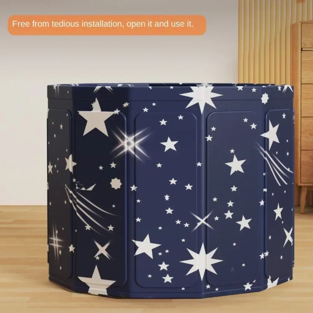Folding Bath Tub Household Thickened Insulated Bathtub Portable Round Enlarged Bathing Bucket Foldable Adult Bathroom SPA Bucket