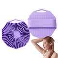 1 pc Silicone Body Scrubber - Exfoliating Bath Brush and Skin Cleanser - Shower Sponge for Gentle Body Scrub and Wash