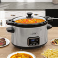 Olla de Cocción Lenta Programable 4qt | Tapa con Cierre | 3 Temperaturas | Cocina en Casa