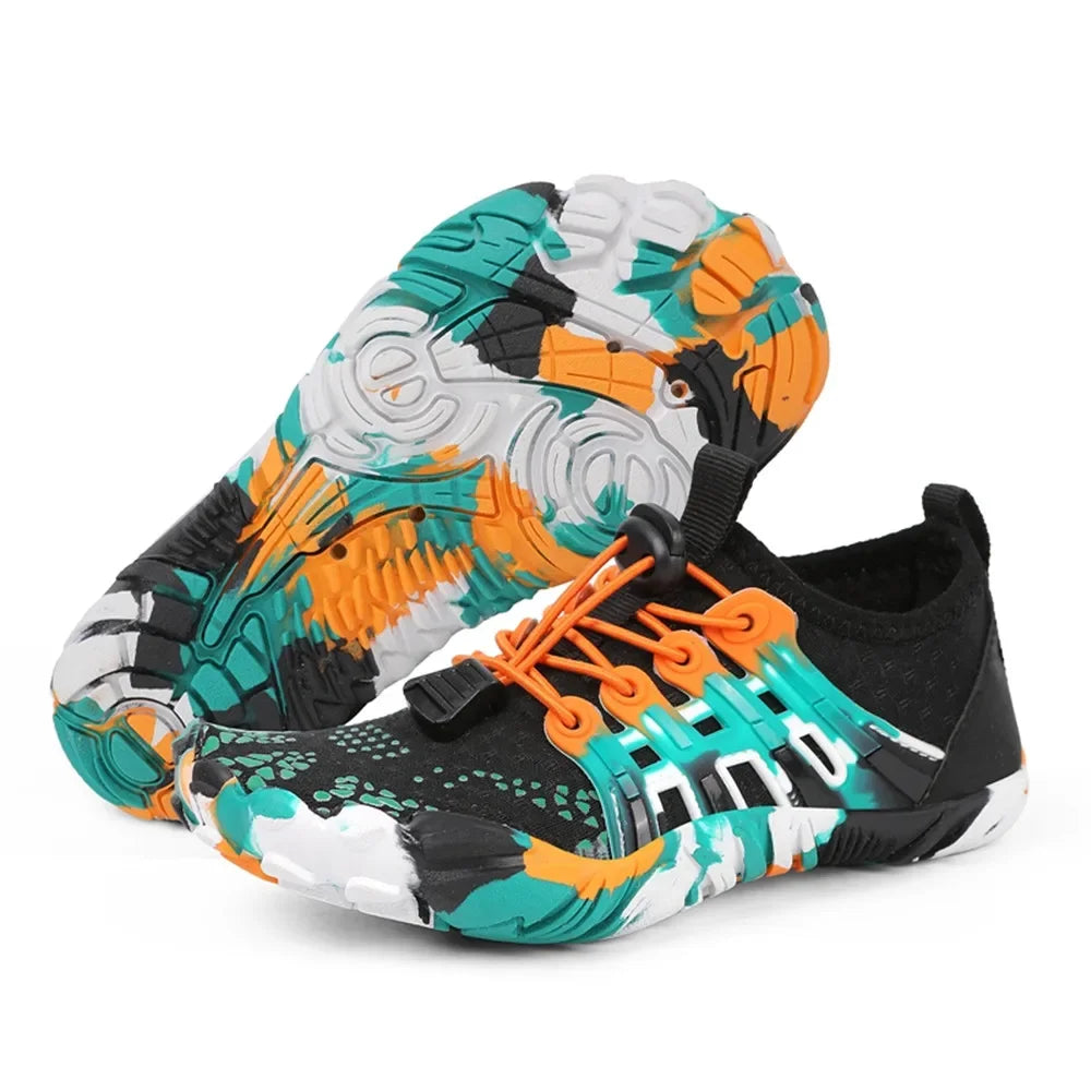 Water Shoes Kids Summer Beach Five Fingers Barefoot Swimming Aqua Shoes Colorful Seaside River Slippers Children Sneakers New