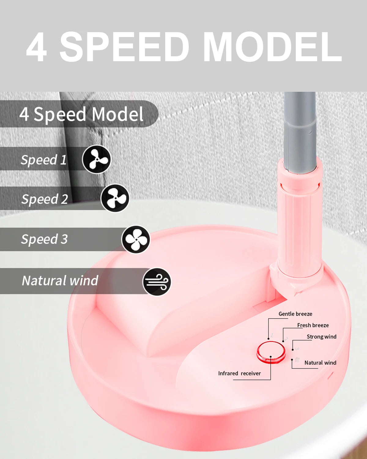 Desk and table fan, foldable Fan Portable Travel Fans Battery Operated,Adjustable Height My Foldaway fan with remote