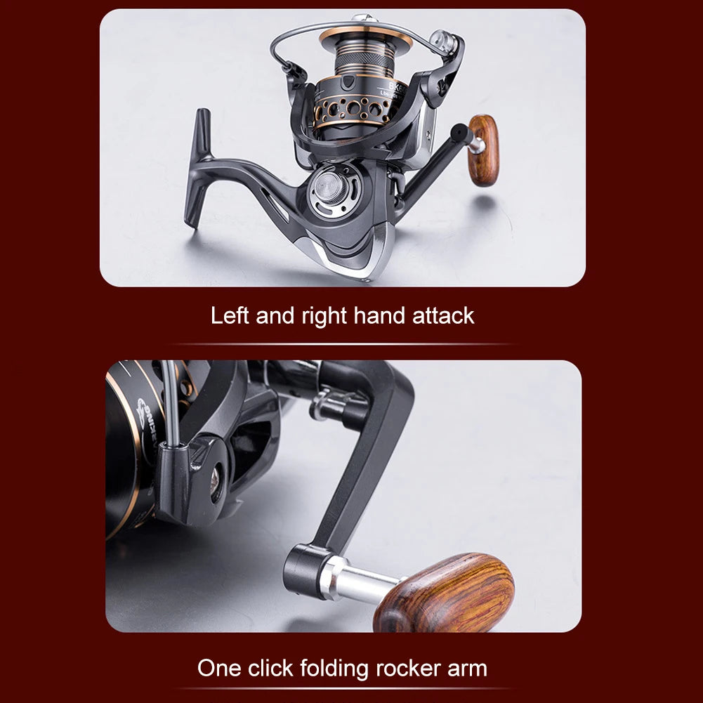 Carrete Spinning ALLOYSEED | 13 Rodamientos | Resistente al Agua | Longcast | Offshore y Trolling - Firu Total Sales