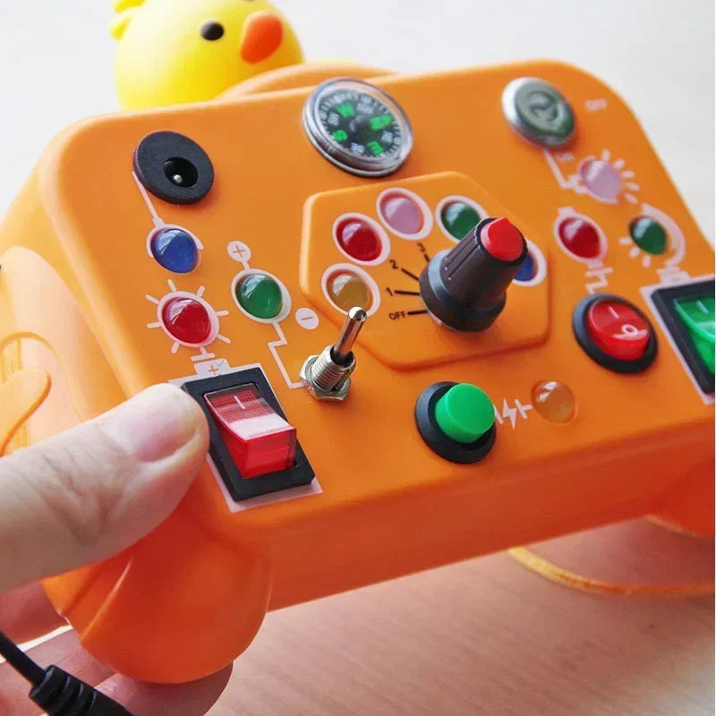 Tablero Sensorial Montessori para Bebés y Niños