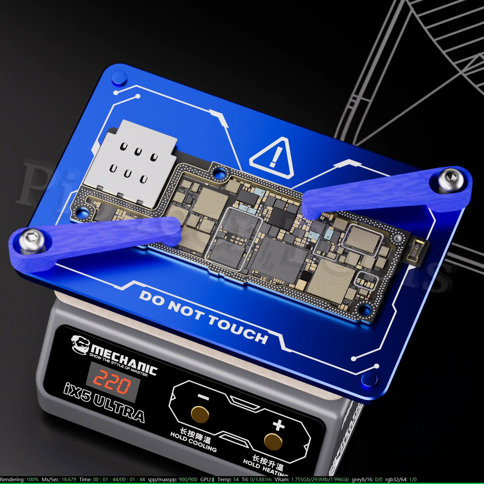 Mechanic IX5 Ultra Universal Preheating Platform Mobile Phone Motherboard Layered Bonding Glue Removal Dot Matrix Repair Heater