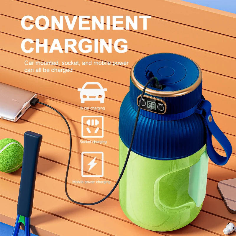 Licuadora Portátil USB 1000ml | Juguera de Frutas Recargable | Smoothies y Jugos