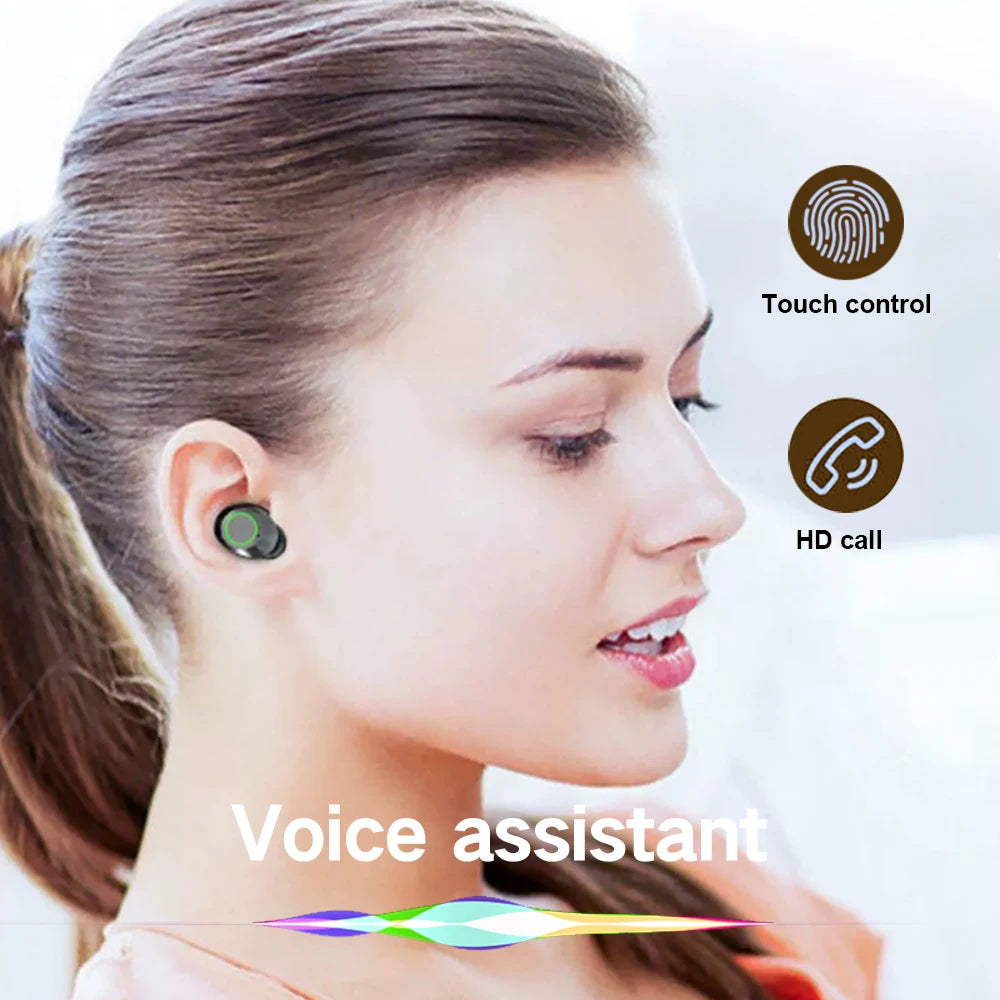 Auriculares TWS GREATWALL NES | Bluetooth 5.3 | HiFi Estéreo | Mic HD | Gaming y Deporte | Siri y Google - Firu Total Sales
