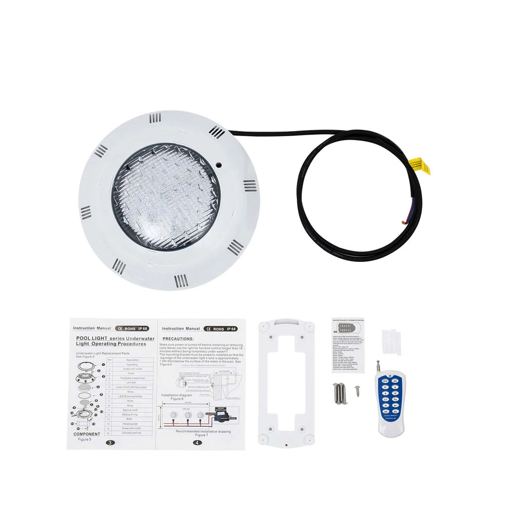 Pool Lights for Inground Pool, 45W LED Inground Pool Light, Color Changing Underwater Swimming PoolLight for 11.6" Wet Niches