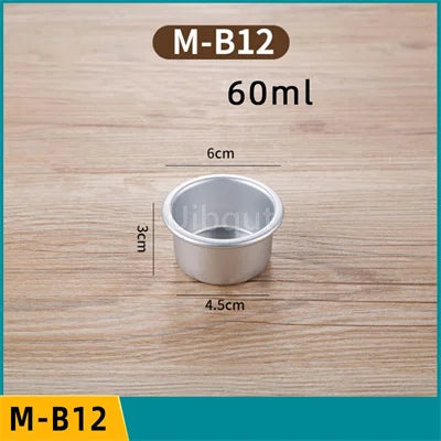 Set 5/10pcs Moldes Mini Acanalados de Aluminio para Pudding y Mousse 🍰