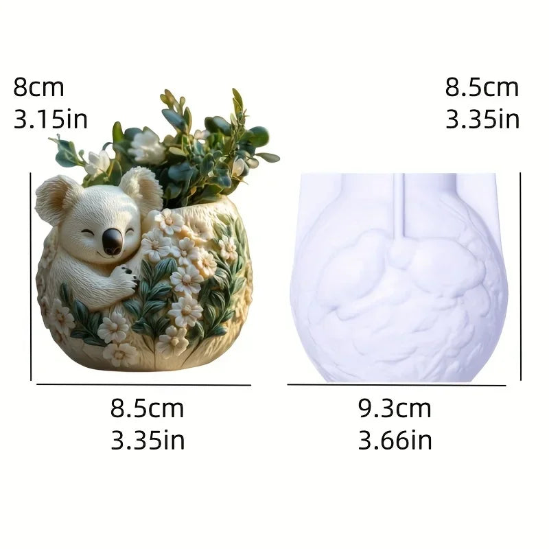 Molde de Silicona Mono Sonriente para Florero y Porta Pinceles | Resina y Yeso 🐒