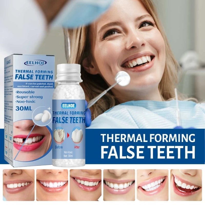 Resin 10ml/20ml/30ml Temporary Tooth Repair Teeth Gaps False Teeth Solid Glue Denture Adhesive Teeth Whitening-Tooth Beauty