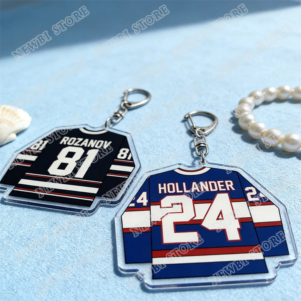 Hot TV Show Heated Rivalry Keychain Accessories Bag Shane Hollander Ilya Rozanov  81 24 Mini Jersey  Keyrings Jewelry Fans Gifts