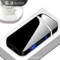 Smart Windproof Flameless Plasma Lighter | Double Arc USB Rechargeable | LED Power Display Touch | Metal Body