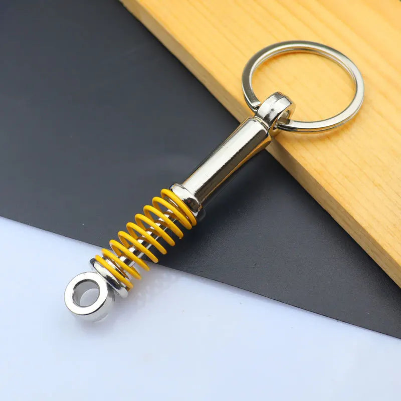 Creative Mini Gear Head Keychain Speed Gearbox Keyring for Car Key Turbo Hub Brake Disc Pendant Shock Absorber Keys Holder Chain