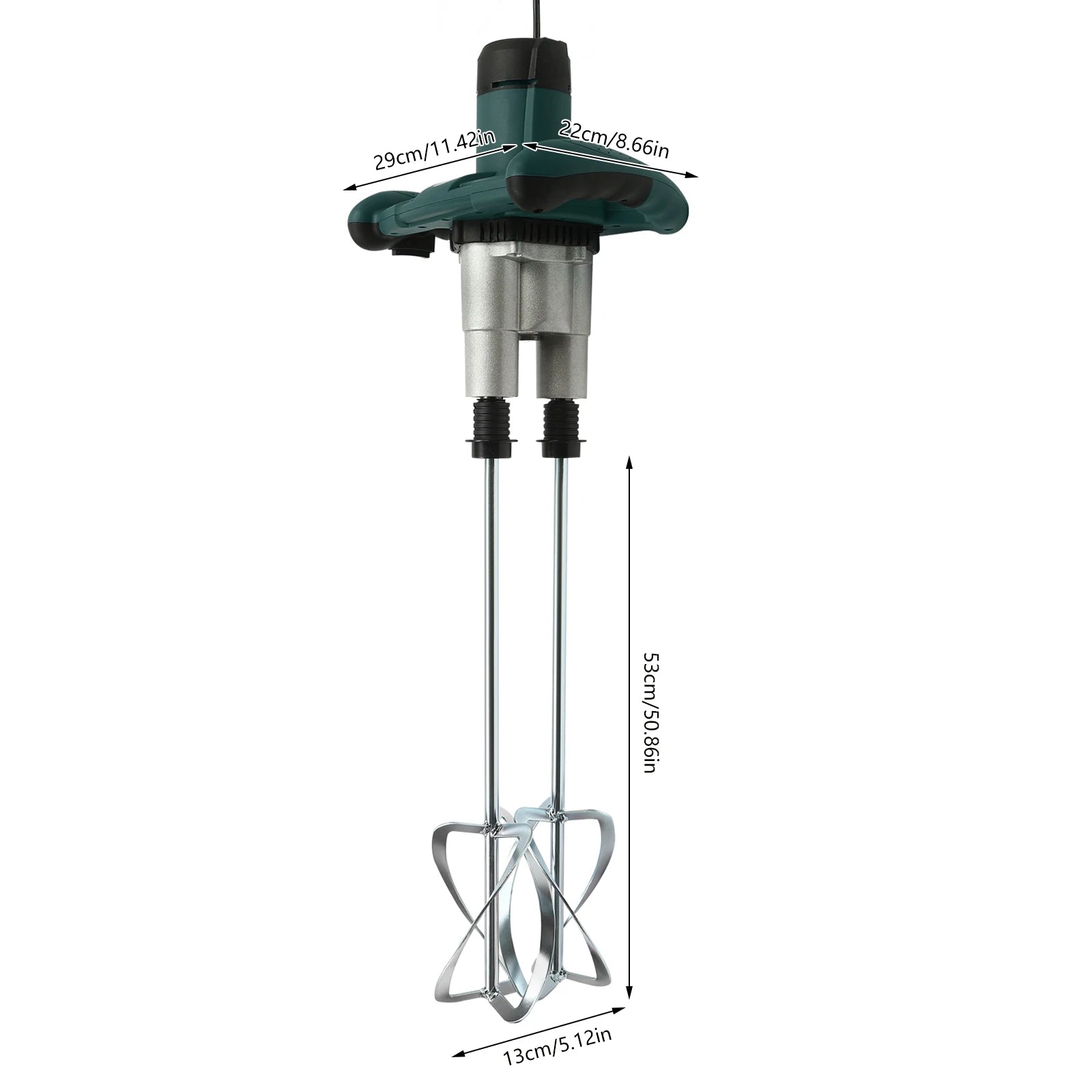 Handheld Paint and Mortar Stirrer Corded Electric 2-Gear Concrete Mixer 6 Speeds Optional Red/Green US/EU Standard 110V