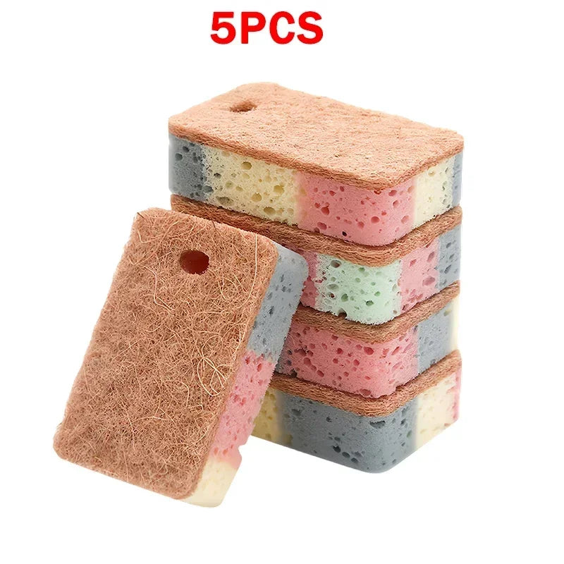 Cleaning Tools 5/10/20 Pieces Dishwashing Sponges Wood Pulp Cotton Colorful Magic Cleaning Sponges Kitchen Cleaning Tools